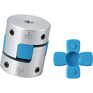 NBK XGT-56CS-19-24 High-Gain Rubber Flexible Coupling Aluminum A2017 Bore Diameters 19 and 24 mm Single Clamp Type NBK XGT-56CS-19-24 High-Gain Rubber Flexible Coupling Aluminum A2017 Bore Diameters 19 and 24 mm Single Clamp Type