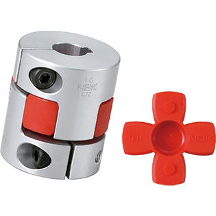 NBK Japan MJC-65K-RD 1 1/8 inch to 1 1/2 inch Jaw-type Flexible Coupling