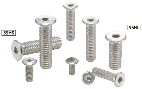 SSHL-M4｜六角穴付き極低頭ボルト（ステンレス） M(並目)ねじの呼び M4