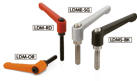 LDME-8-40-SG|クランプレバー(おねじ) M(並目)ねじの呼び M8 LDME-8-40-SG|クランプレバー(おねじ) M(並目)ねじの呼び M8