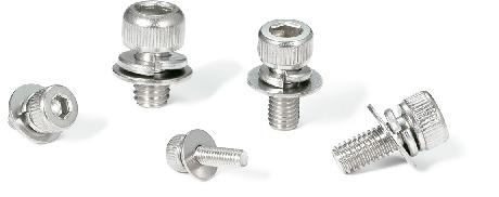 SNSQS-M5-20-SUC｜座金組込み六角穴付きボルト（薄板固定用） M(並目