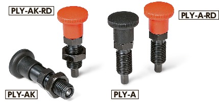 PLY-8-8-AK|インデックスプランジャ ロックナットの有無 PLY-8-8-AK|インデックスプランジャ ロックナットの有無