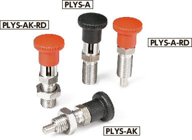 PLYS-8-8-AK|インデックスプランジャ ロックナットの有無 PLYS-8-8-AK|インデックスプランジャ ロックナットの有無