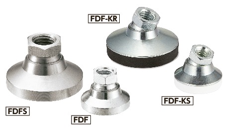 フェレMNTページ FDF-60-M16-KR｜レベリングアジャスタ（めねじ） - キャップつき