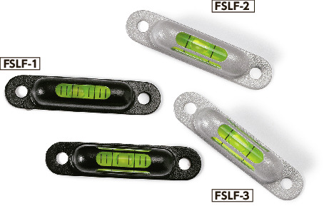 水準器 FSLF-57-G-6-2-BK｜ホルダつき一軸水平器-フランジつき L 57