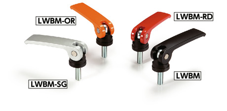 カムレバー（おねじ） - 固定タイプ - オールステンレス製 LWBMS82M830ANI LWBMS- 82-M 8-30-ANI 鍋屋バイテック(NBK)