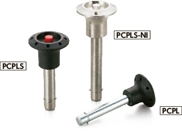 PCPLS-20-80-NI｜ロックピン - ノブタイプ L 80 L1 14.8 d 20 d1 22.7