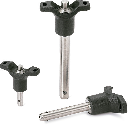 PWBLT-10-60｜ボールロックピン - T字ノブタイプ L 60 L1 9.6 d 10 d1