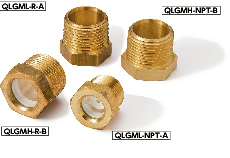 QLGML-14-1/2NPT-A｜オイルレベルウィンドウ-テーパねじタイプ D1 14