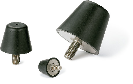 FGBDS-19-M5-10-S-55-NBR｜ゴムバンパ - ねじつき - 円錐台形状（お