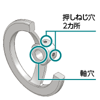 NBK(鍋屋バイテック):平アルミハンドル AH-300-N(メーカー直送品)